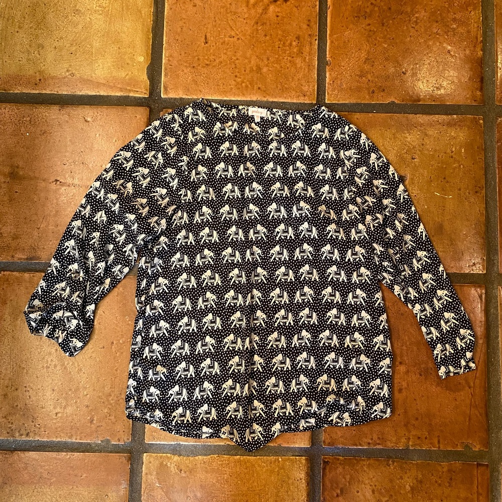 GUC Pixley Elephant Blouse, size XS